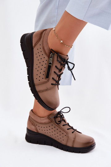 Pealhk jalatsid Pealiste omad platvormiga Vinceza 39977 beeži värvi