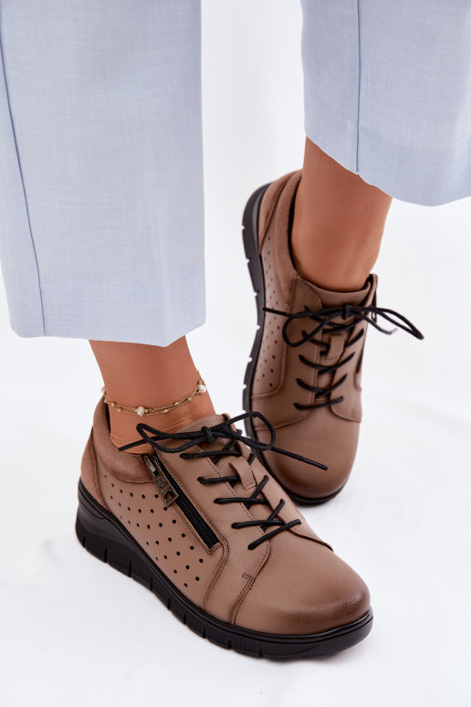 Pealhk jalatsid Pealiste omad platvormiga Vinceza 39977 beeži värvi