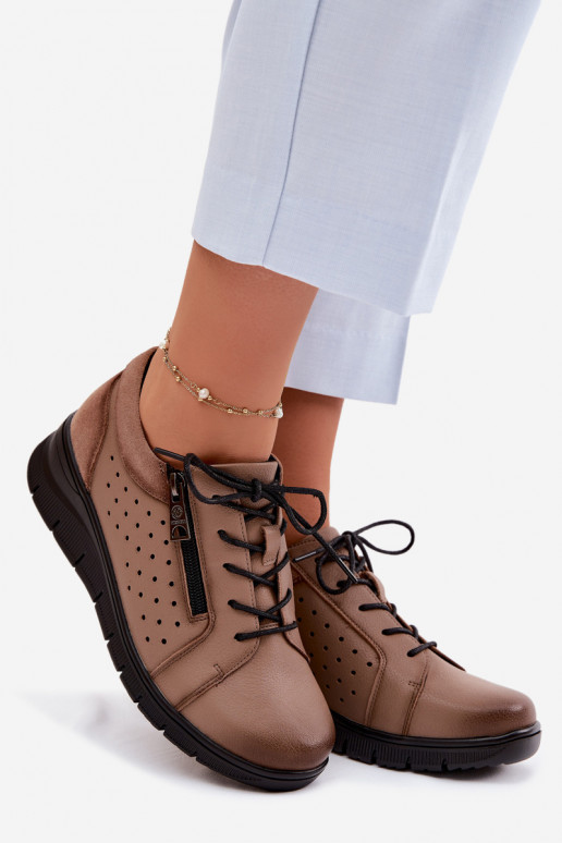 Pealhk jalatsid Pealiste omad platvormiga Vinceza 39977 beeži värvi