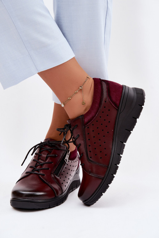 Pealhk jalatsid Pealiste omad platvormiga Vinceza 39977 bordoo-värvi