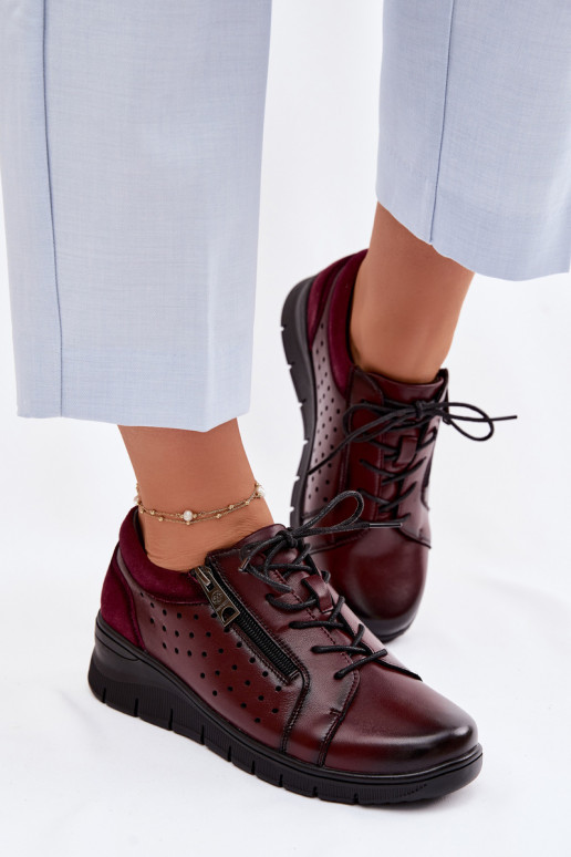 Pealhk jalatsid Pealiste omad platvormiga Vinceza 39977 bordoo-värvi