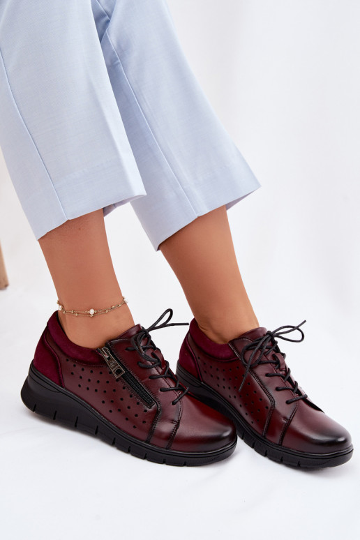 Pealhk jalatsid Pealiste omad platvormiga Vinceza 39977 bordoo-värvi