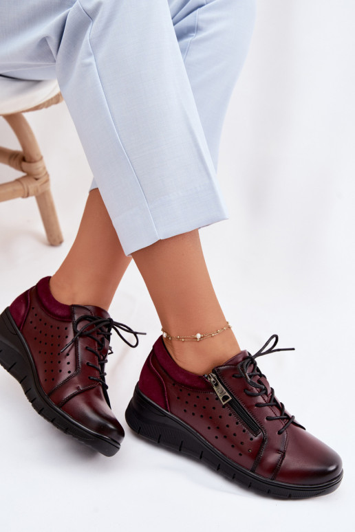 Pealhk jalatsid Pealiste omad platvormiga Vinceza 39977 bordoo-värvi