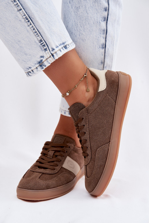 Sneakers tüüpi jalanõud Pealiste omad Big Star TT274116 pruunid värvi