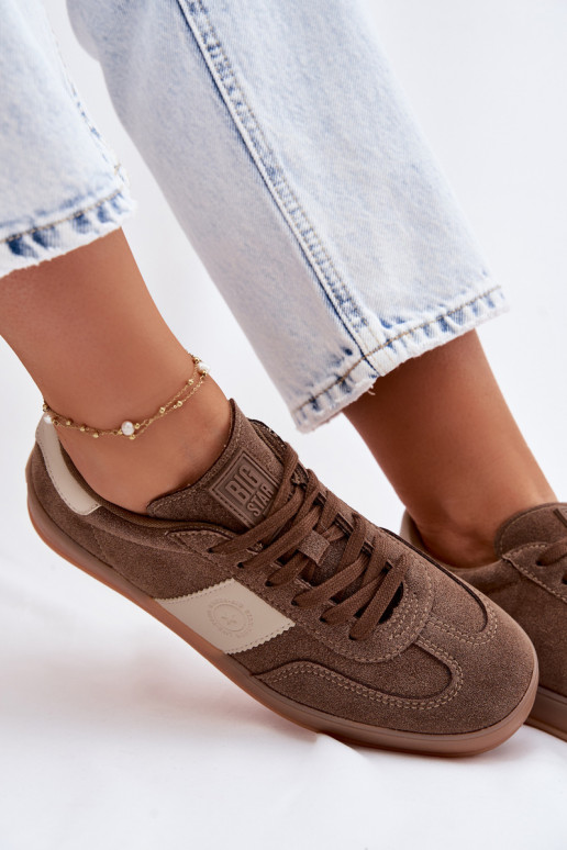 Sneakers tüüpi jalanõud Pealiste omad Big Star TT274116 pruunid värvi