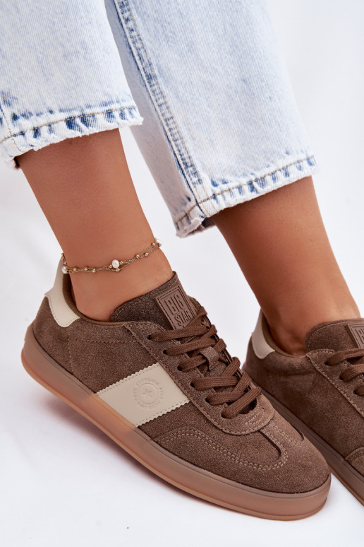 Sneakers tüüpi jalanõud Pealiste omad Big Star TT274116 pruunid värvi