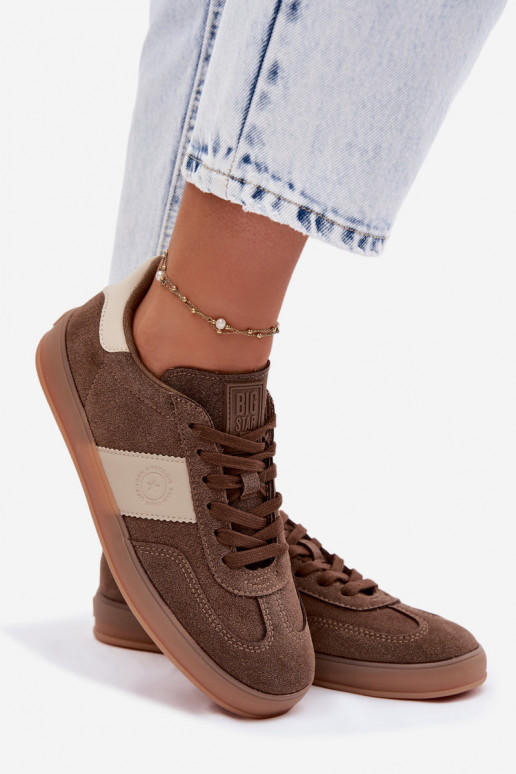 Sneakers tüüpi jalanõud Pealiste omad Big Star TT274116 pruunid värvi