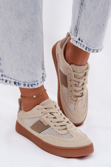 Sneakers tüüpi jalanõud Pealiste omad Big Star TT274759 beeži värvi