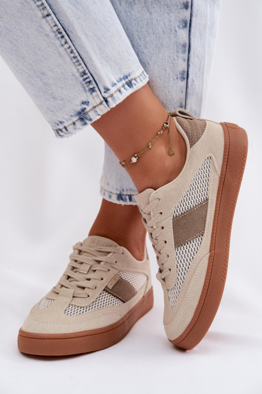 Sneakers tüüpi jalanõud Pealiste omad Big Star TT274759 beeži värvi