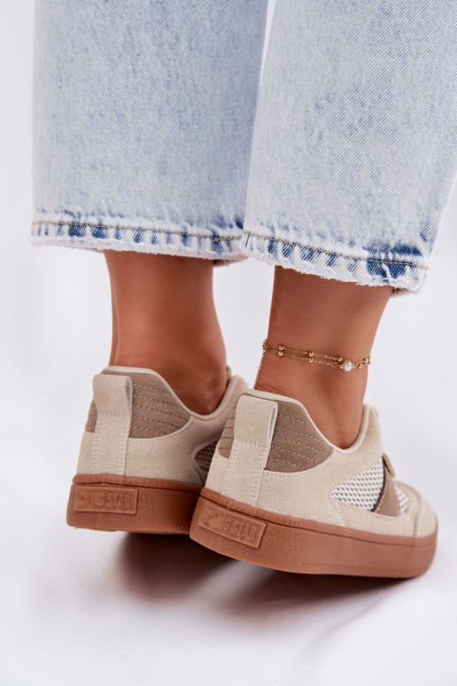 Sneakers tüüpi jalanõud Pealiste omad Big Star TT274759 beeži värvi