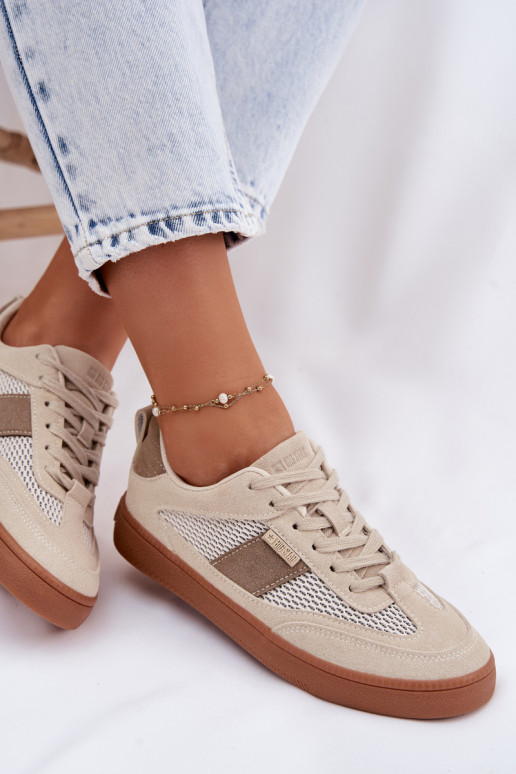 Sneakers tüüpi jalanõud Pealiste omad Big Star TT274759 beeži värvi