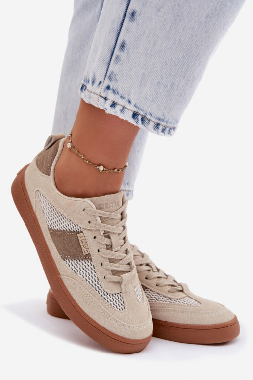 Sneakers tüüpi jalanõud Pealiste omad Big Star TT274759 beeži värvi