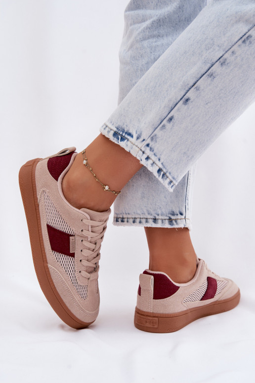 Sneakers tüüpi jalanõud Pealiste omad Big Star TT274760 Tumeroosad värvi