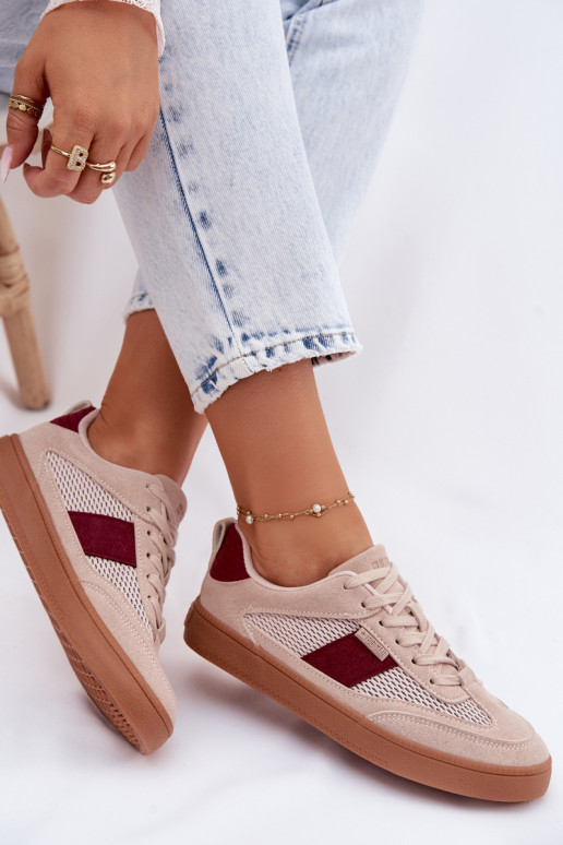 Sneakers tüüpi jalanõud Pealiste omad Big Star TT274760 Tumeroosad värvi