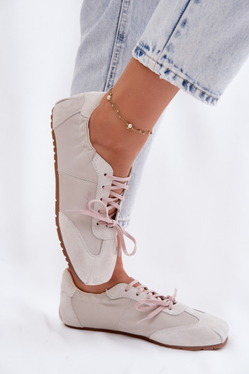 seemisnakhsed Sneakers tüüpi jalanõud Sellel ondalad naiste Big Star TT274599 beeži värvi