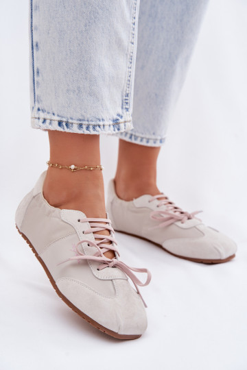 seemisnakhsed Sneakers tüüpi jalanõud Sellel ondalad naiste Big Star TT274599 beeži värvi 2