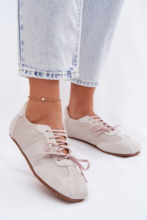 seemisnakhsed Sneakers tüüpi jalanõud Sellel ondalad naiste Big Star TT274599 beeži värvi