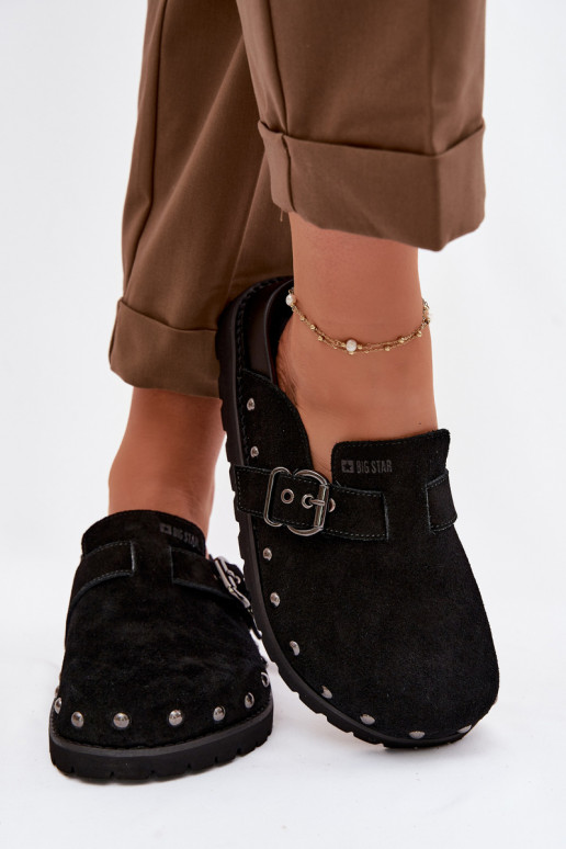 Plätud Puukingad seemisnahast platvormiga neetidega I neetide ja pandlaga Big Star TT274951 msuud