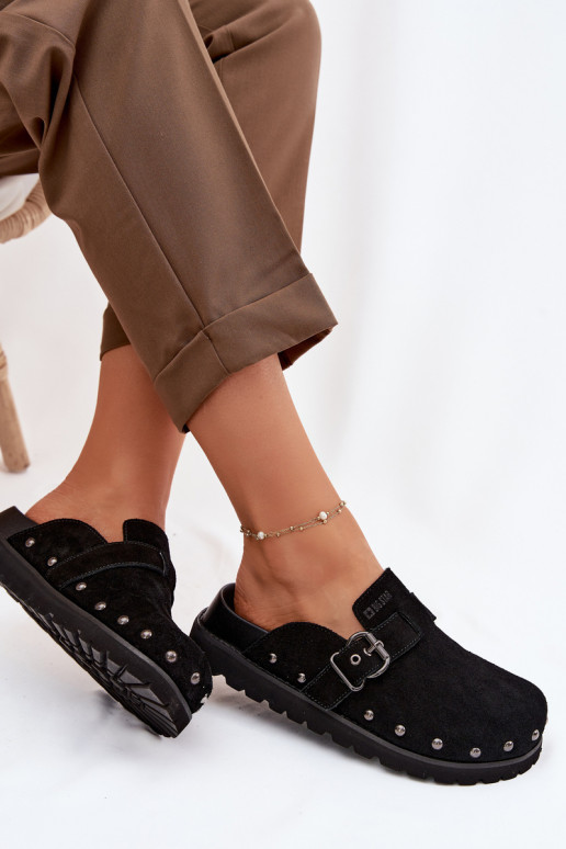 Plätud Puukingad seemisnahast platvormiga neetidega I neetide ja pandlaga Big Star TT274951 msuud