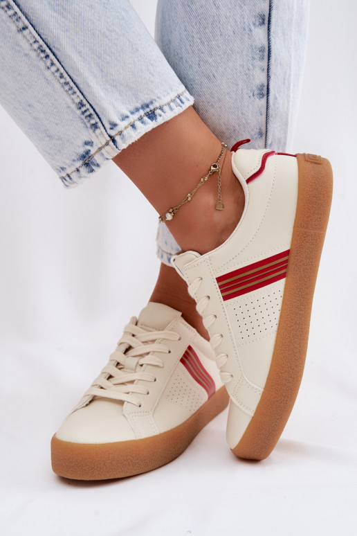 Eko Pealhk Sneakers tüüpi jalanõud Pealiste omad Big Star TT274307 Elevandiluu värvi