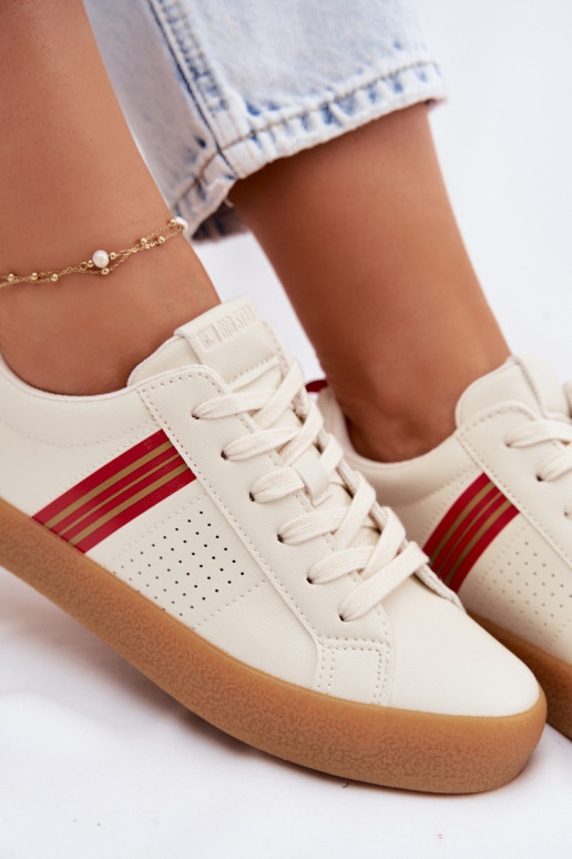 Eko Pealhk Sneakers tüüpi jalanõud Pealiste omad Big Star TT274307 Elevandiluu värvi