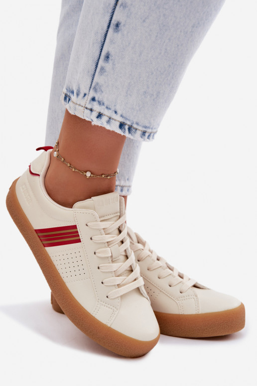 Eko Pealhk Sneakers tüüpi jalanõud Pealiste omad Big Star TT274307 Elevandiluu värvi