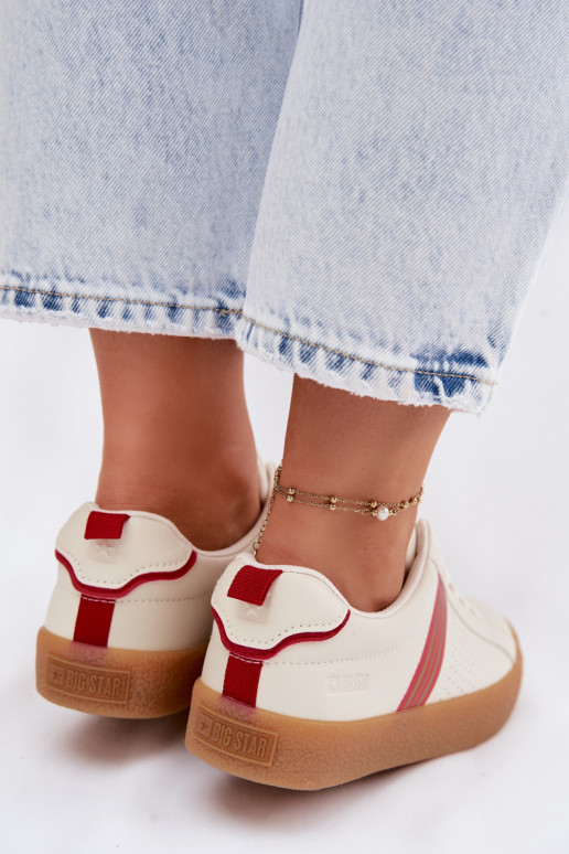 Eko Pealhk Sneakers tüüpi jalanõud Pealiste omad Big Star TT274307 Elevandiluu värvi