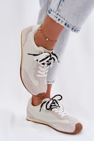 Pealhk seemisnakhsed Sneakers tüüpi jalanõud Pealiste omad Big Star TT274555 valget värvi