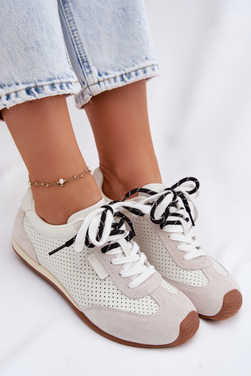 Pealhk seemisnakhsed Sneakers tüüpi jalanõud Pealiste omad Big Star TT274555 valget värvi