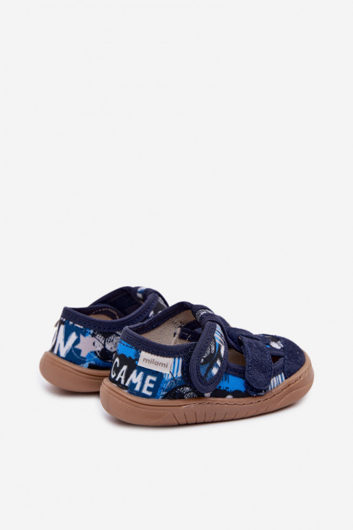 Plätud Barefoot Laste jalanõud Milami Pallid tumesinist värvi Lumi