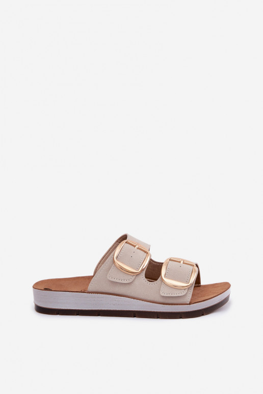 naiste plätud Ze Kuldset värvimi neetide ja pandlagami Inblu CP000061 beeži värvi