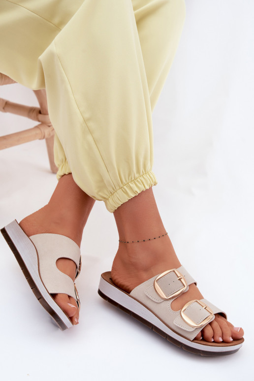 naiste plätud Ze Kuldset värvimi neetide ja pandlagami Inblu CP000061 beeži värvi