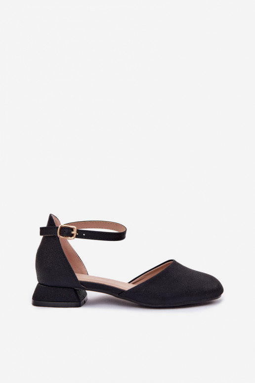 Laste jalanõud Säravad sandaalid Sellel ondala kontsaga msuud Nelly