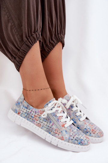 Ažuurne jalatsidPealturalnego seemisnakhsedu Hõbedat värvi Kamelia