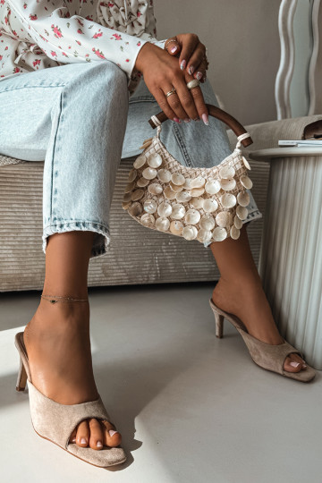 naiste plätud Peal Smukłym Obcasie beeži värvi Revina