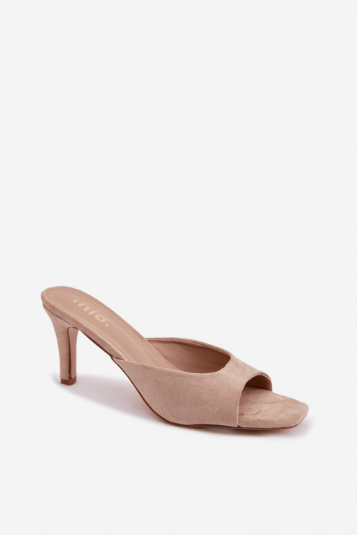 naiste plätud Peal Smukłym Obcasie beeži värvi Revina