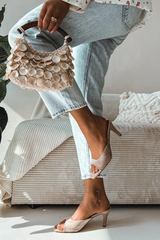 naiste plätud Peal Smukłym Obcasie beeži värvi Revina