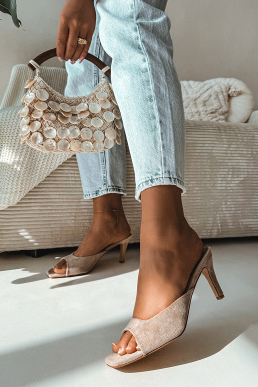 naiste plätud Peal Smukłym Obcasie beeži värvi Revina