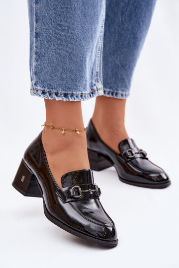 Stiilsed jalanõud Pealiste omad kõrge jämeda kontsaga Vinceza 18116 msuud