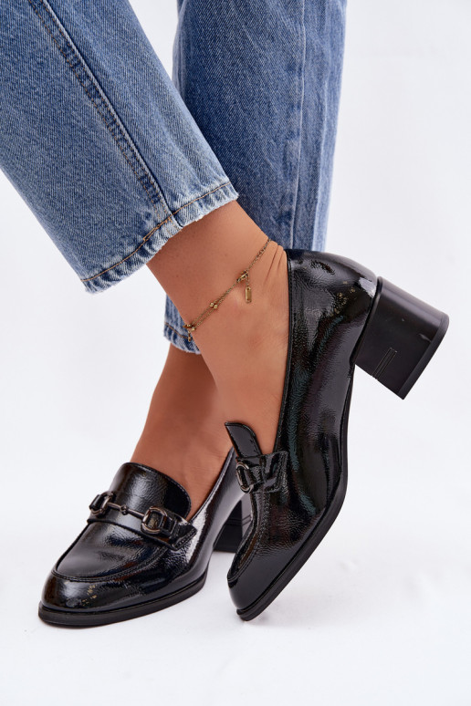 Stiilsed jalanõud Pealiste omad kõrge jämeda kontsaga Vinceza 18116 msuud