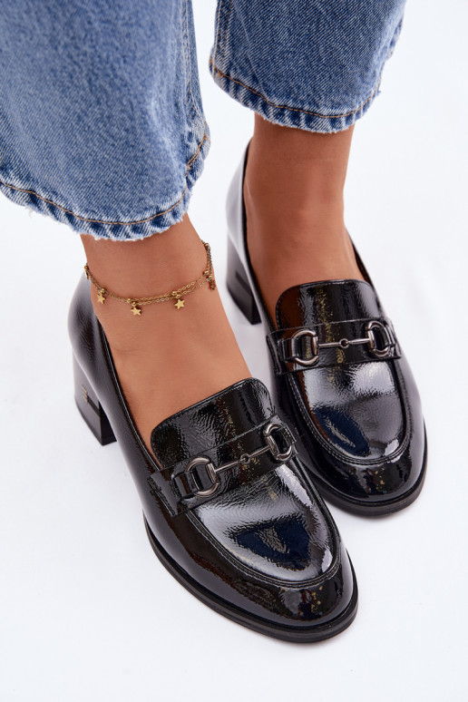 Stiilsed jalanõud Pealiste omad kõrge jämeda kontsaga Vinceza 18116 msuud