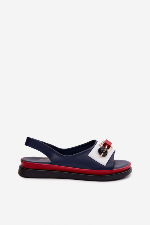 Pealistesandaalid Pealiste omad kaunistustega D&A GR61-5932 tumesinist värvi