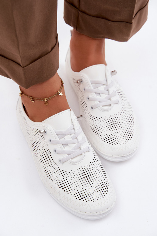 Pealhk Ažuurne jalatsid Pealiste omad S.Barski LR61-7083 valget värvi