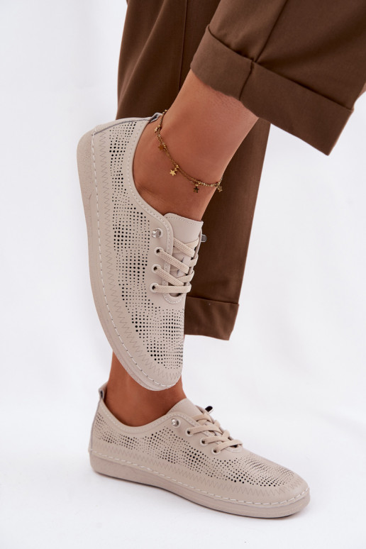 Pealhk Ažuurne jalatsid Pealiste omad S.Barski LR61-7083 beeži värvi