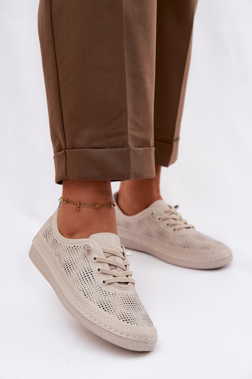 Pealhk Ažuurne jalatsid Pealiste omad S.Barski LR61-7083 beeži värvi