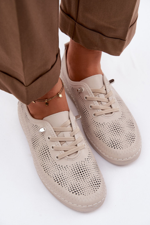 Pealhk Ažuurne jalatsid Pealiste omad S.Barski LR61-7083 beeži värvi