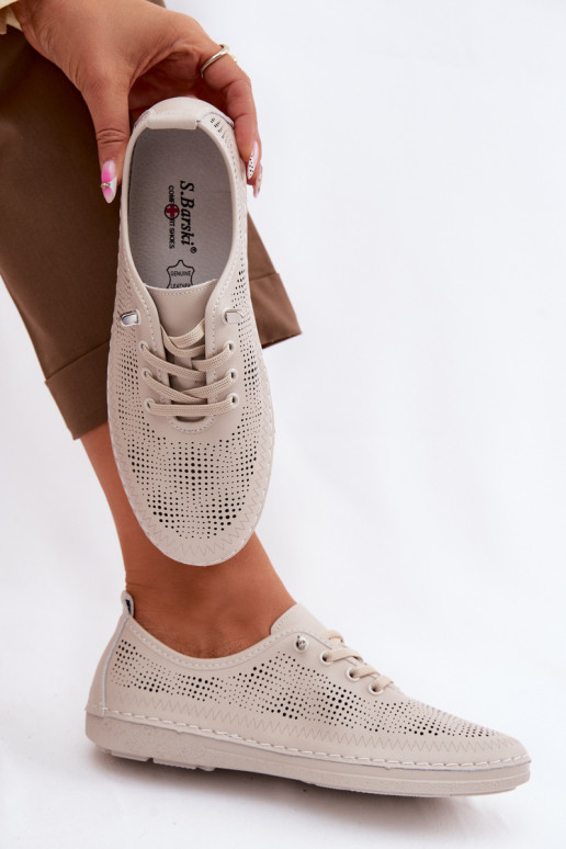 Pealhk Ažuurne jalatsid Pealiste omad S.Barski LR61-7083 beeži värvi