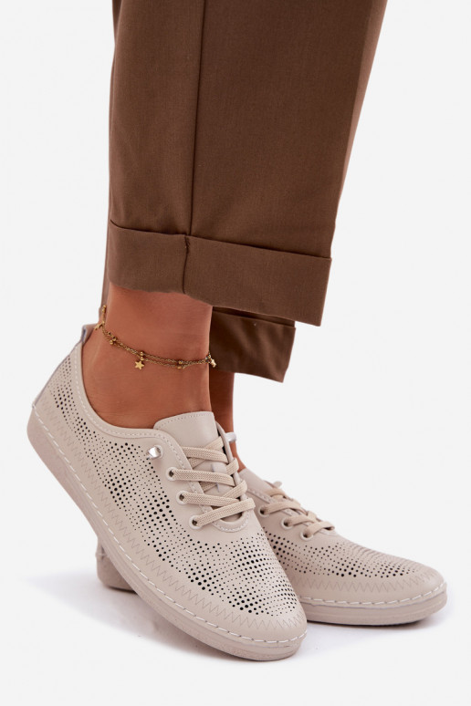 Pealhk Ažuurne jalatsid Pealiste omad S.Barski LR61-7083 beeži värvi