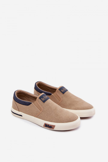 Spordijalatsid Tavalised meeste jalanõud Slip On Lee Cooper LCIN-26-02-4089 beeži värvi