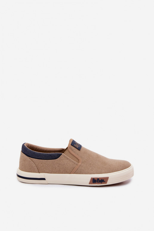Spordijalatsid Tavalised meeste jalanõud Slip On Lee Cooper LCIN-26-02-4089 beeži värvi